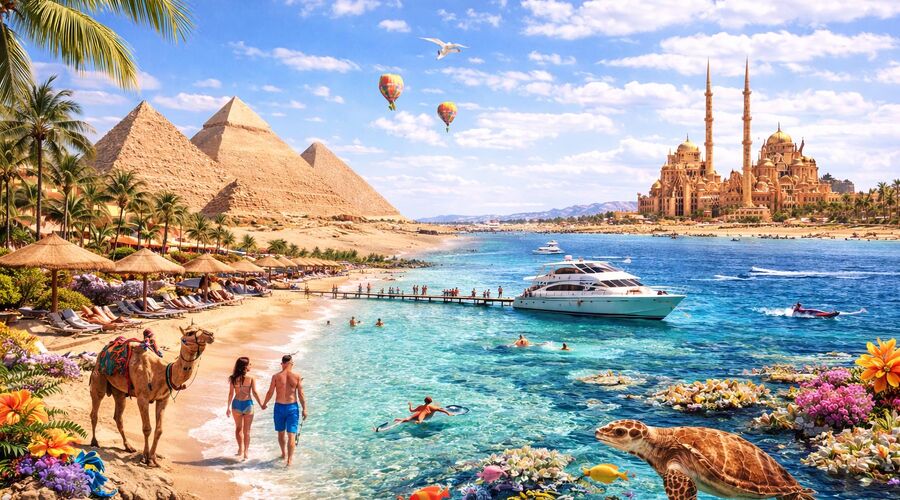 Kurban Bayramı Özel Sharm El Sheikh Tatili Rehana Royal Sharm Beach Hotel Konaklamalı 4 Gece 5 Gün (Tüm Extralar Dahil )